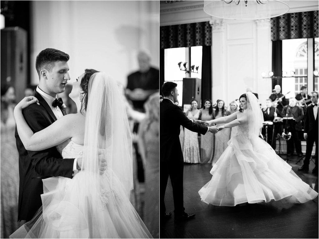 Elegant  Wedding pictures of first dance-Downtown Club Cescaphe Wedding