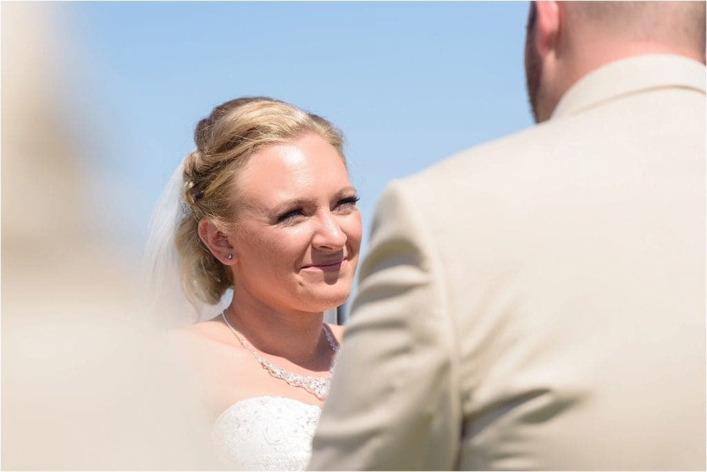 outdoor ceremony at the beach in South Jersey