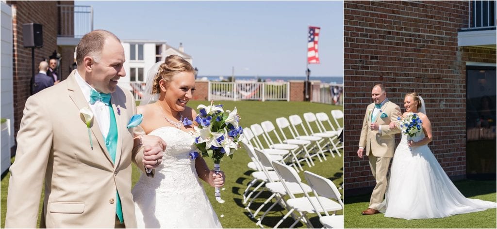 Cape May Beach Wedding ceremony photos at the Grand Hotel NJ