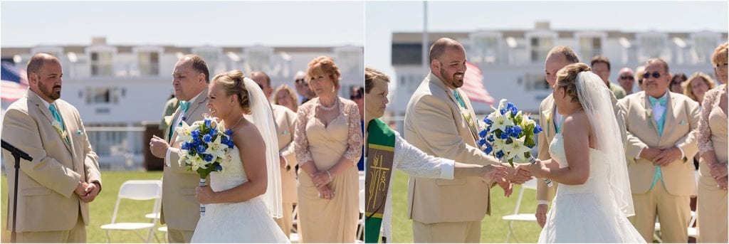 ceremony pictures outdoors at the Grand Hotel in Cape May NJ
