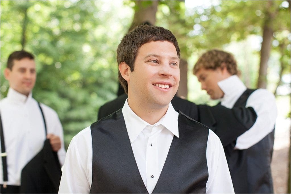 Elegant Summertime Wedding groom getting ready