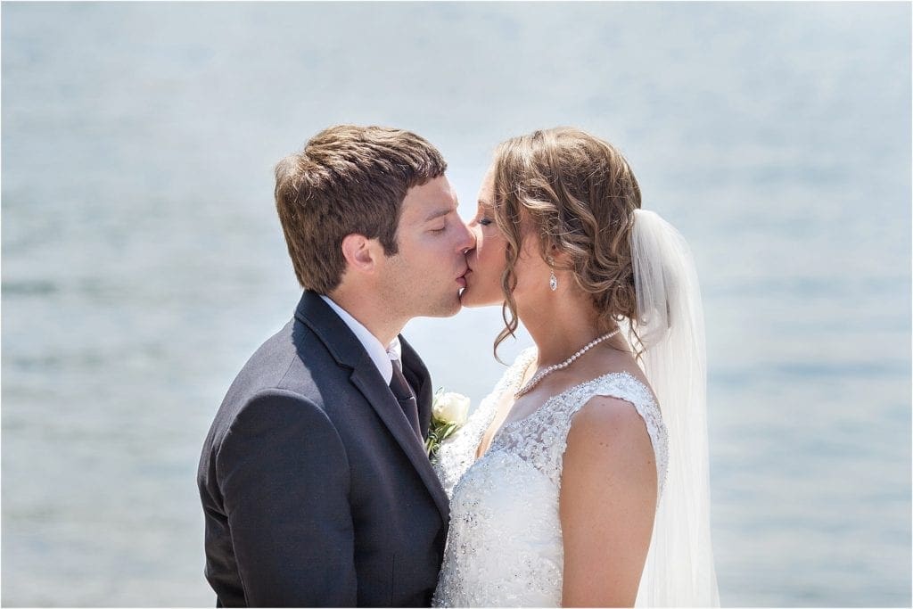 St. Ambrose Church wedding bride and groom photos