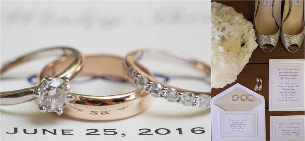 modern wedding details Central PA wedding photos