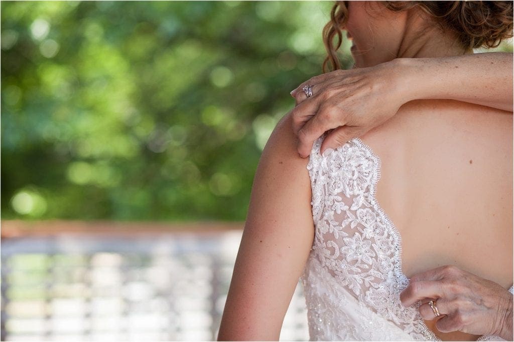 lace wedding details photo