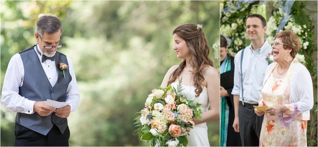  Wedding ceremony photos at the Washingtonian at Historic Yellow Springs - Philly wedding venue where you can get married outdoors 