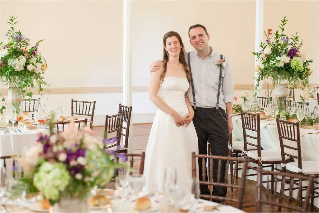 large center piece ideas and photos- Rustic Wedding at the Washingtonian at Historic Yellow Springs 32