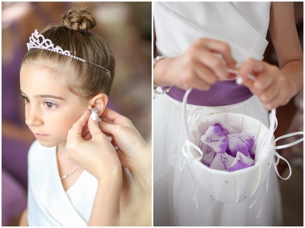Unique Flower Pedals idea for flower girl at wedding ceremony