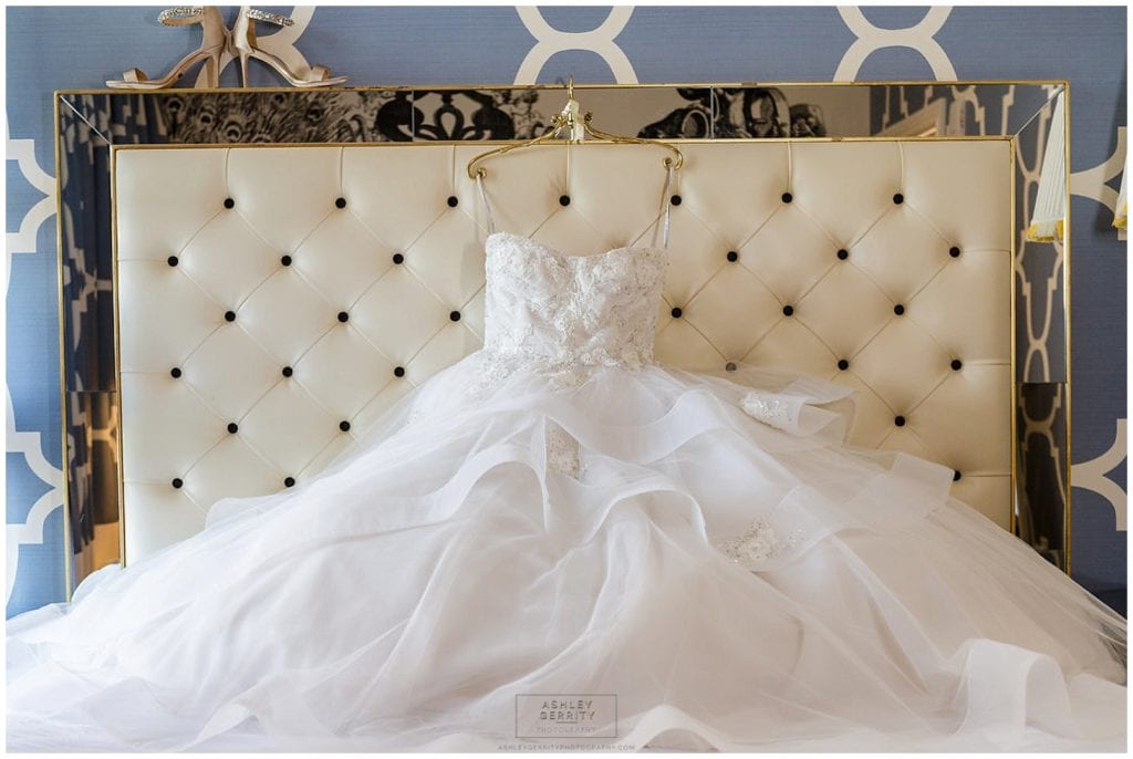 Monique Lhuillier gorgeous layered wedding dress