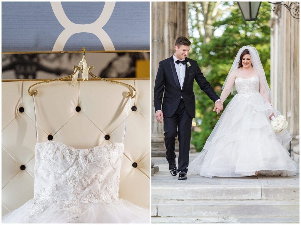 Monique Lhuillier unique wedding dress