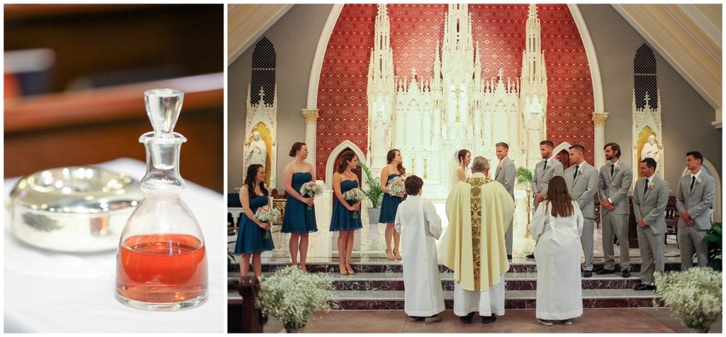 Wedding ceremony photos at Blessed Theresa of Calcutta Church