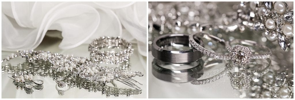 Silver and Platinum wedding jewelry 