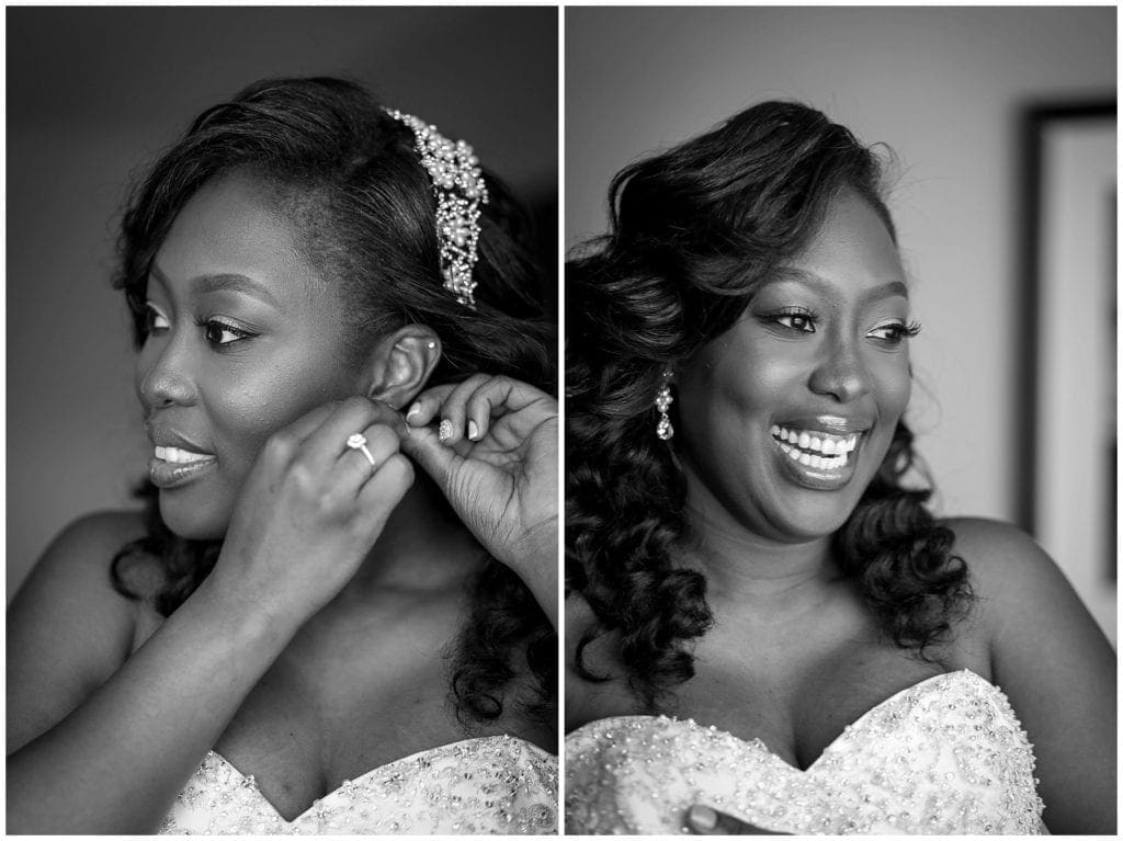 I love a smiling bride on her wedding day and this bride's skin is glowing