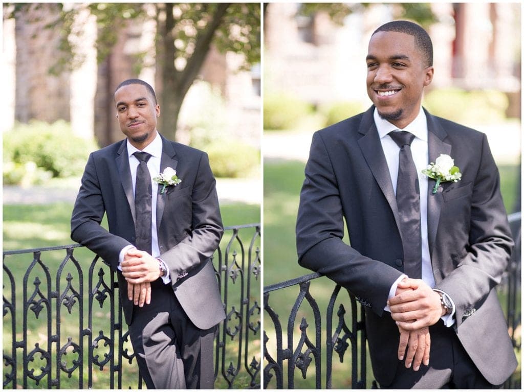 Groom portraits in NJ