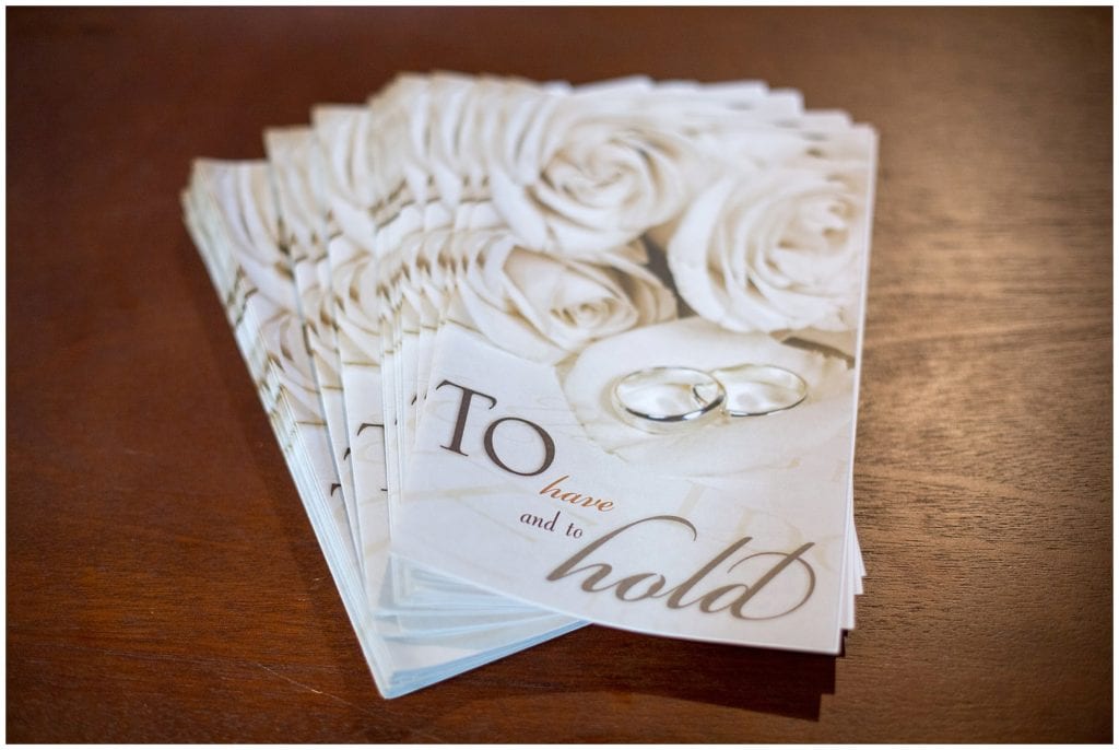 photo wedding programs