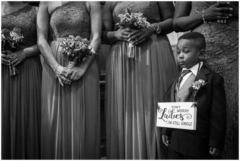 cute sign for ring bearer in wedding ceremony so unique