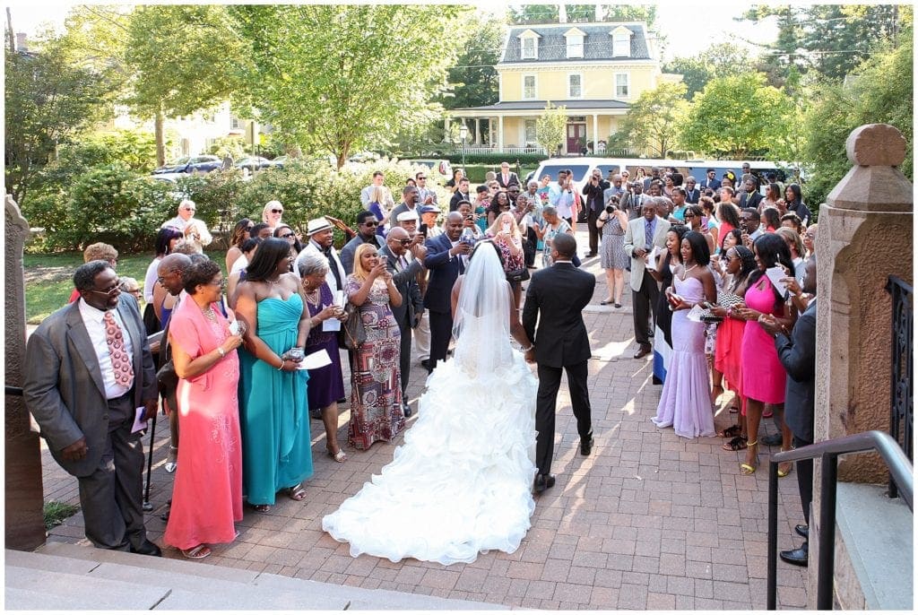 Beautiful day for a wedding ceremony at Christ Church Riverton