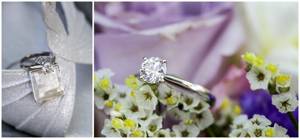 Photo of gorgeous diamond ring for this Concordville Inn wedding