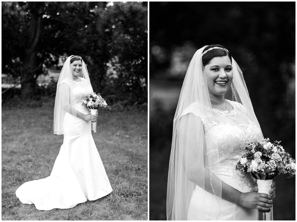 beautiful portrait of bride at Concordville Inn in the Suburbs of Philly 