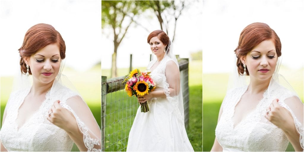 Sunflower wedding bouquet photos