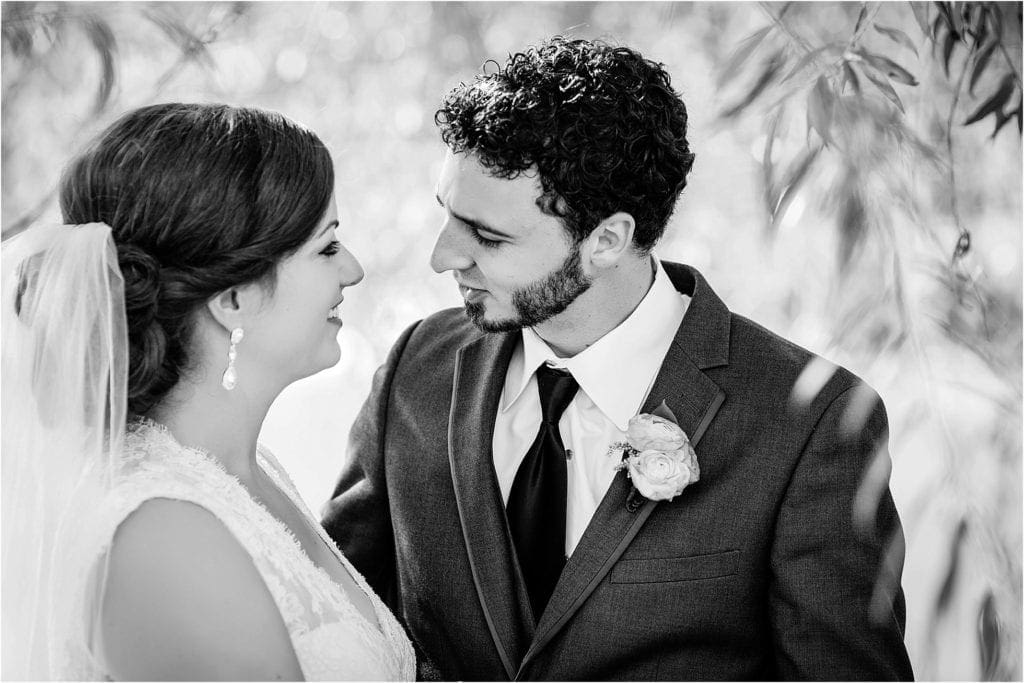 Brick Gables Lancaster romantic Wedding photo of bride and groom 