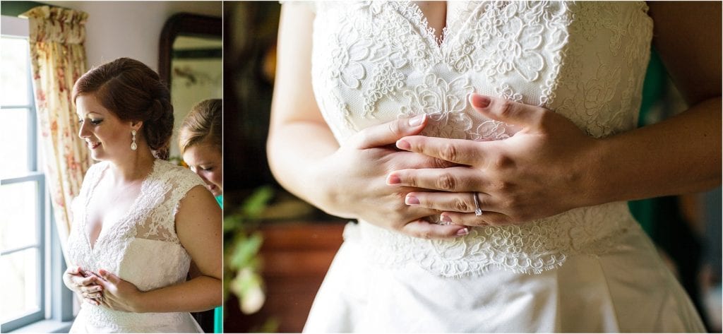 Vintage style wedding dress