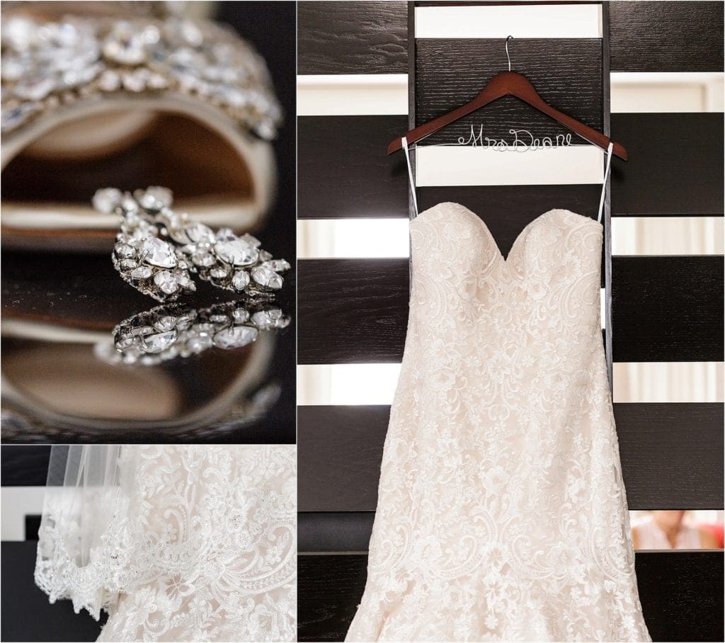 gorgeous unique lace wedding dress by Allure Bridals 