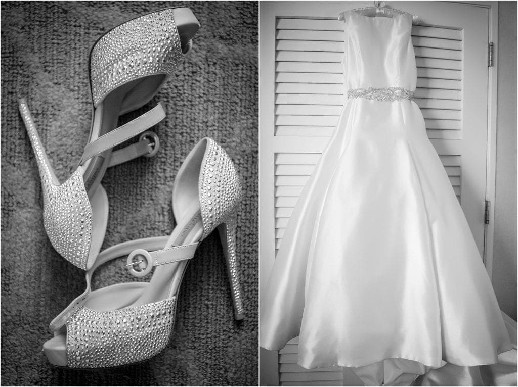 Modern silk wedding dress 