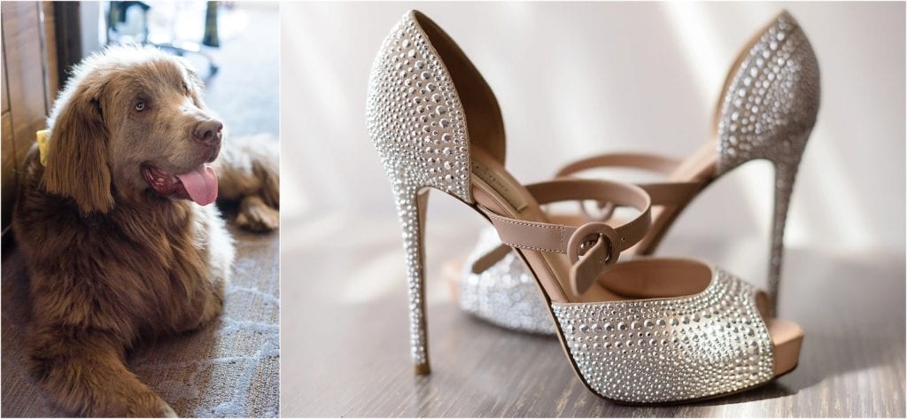 Unique high heels for bides to wear on wedding day 