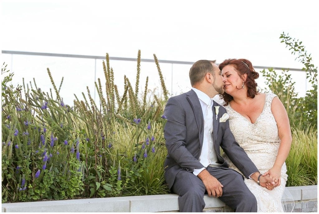 romantic photo of bride and groom at JG Domestic at the Cira Centre 