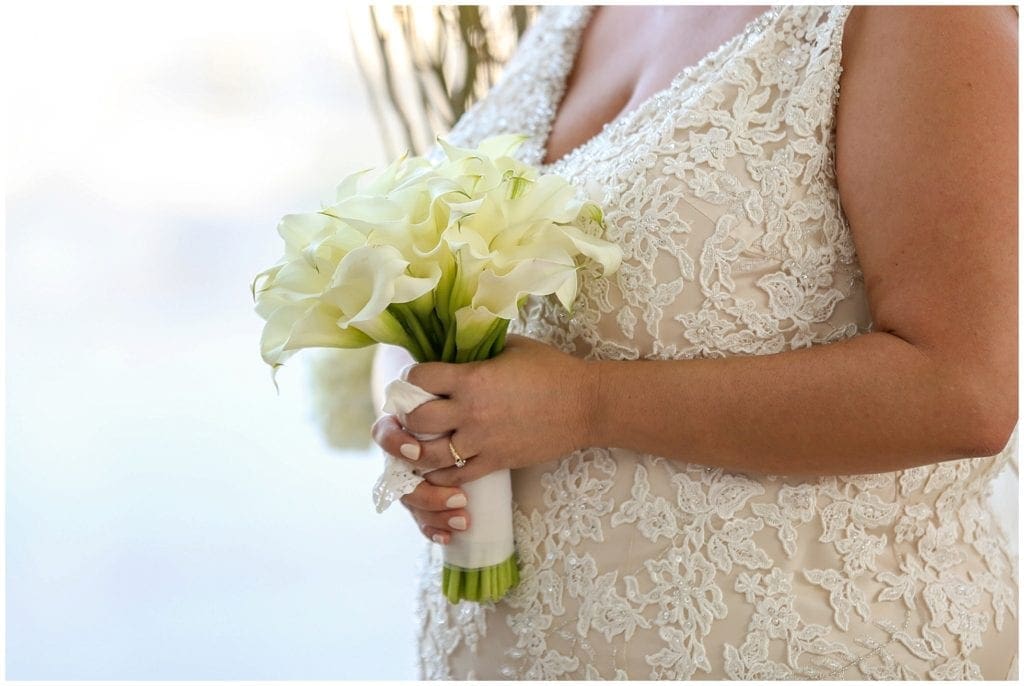 JG Domestic at the Cira Centre Wedding close up of bridal bouquet 