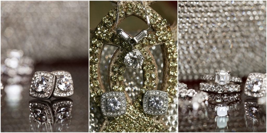 Bling jewelry for modern Jewish wedding in Philly