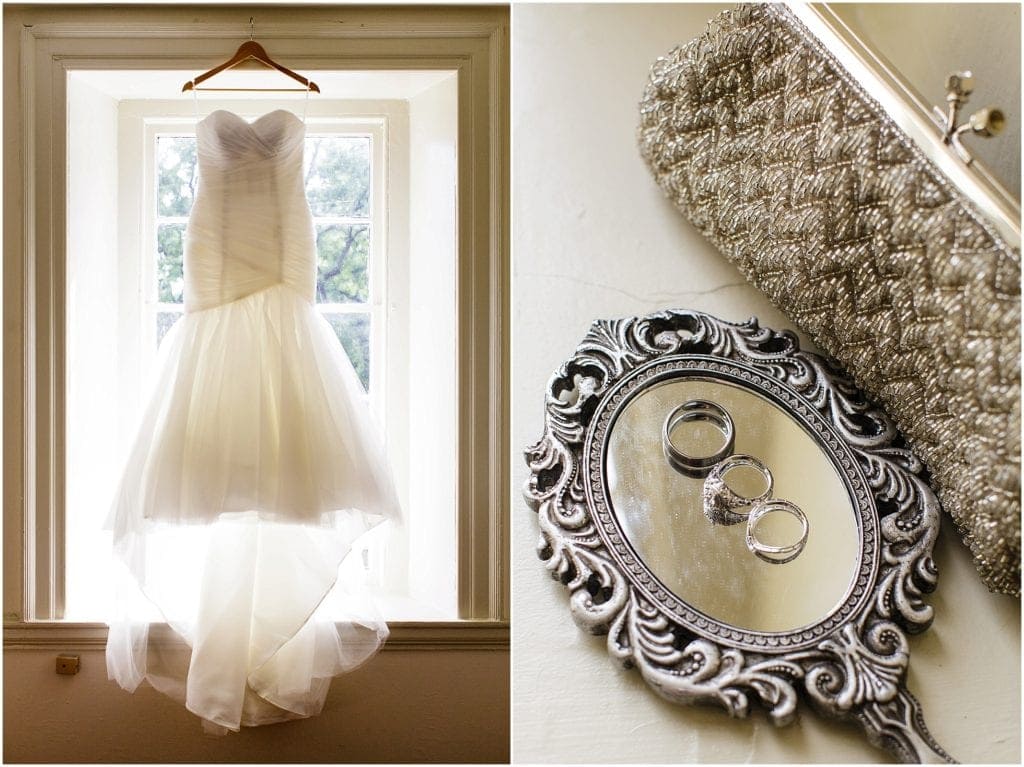 Modern Mermaid wedding dress - wedding details 