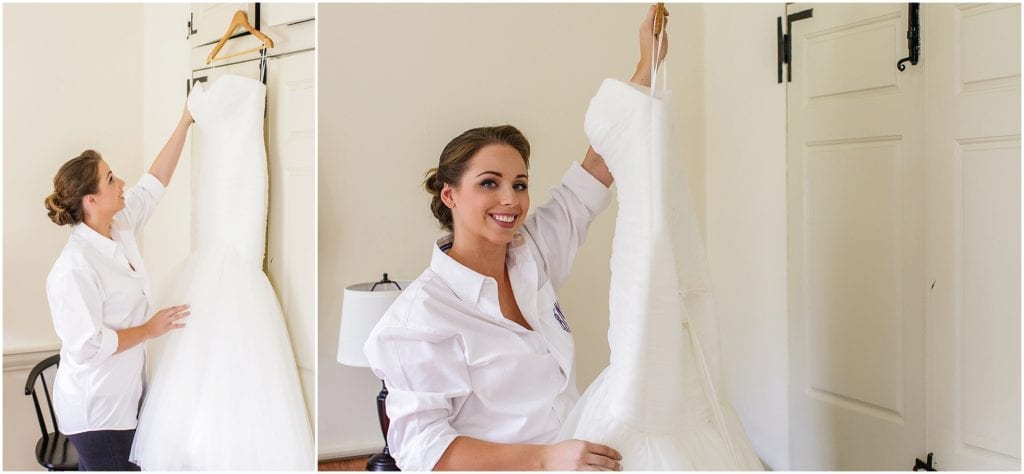 The Dress Matters awesome modern wedding dress for this tattooed bride 