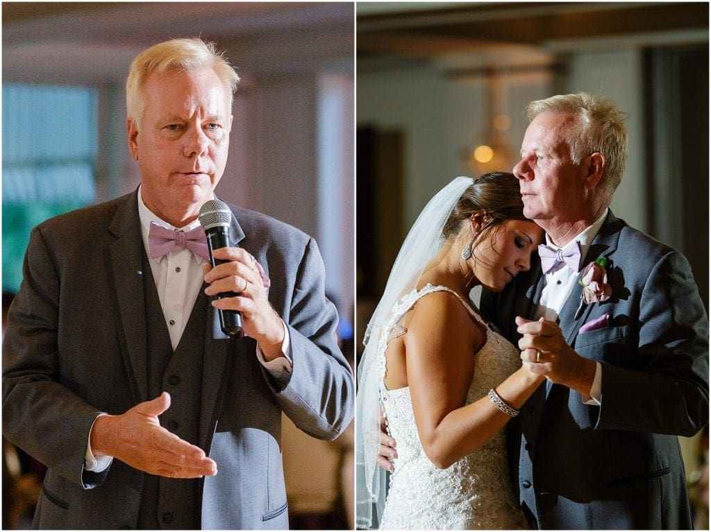 Father daughter dance photo at PA wedding venue Meadowlands Country Club 