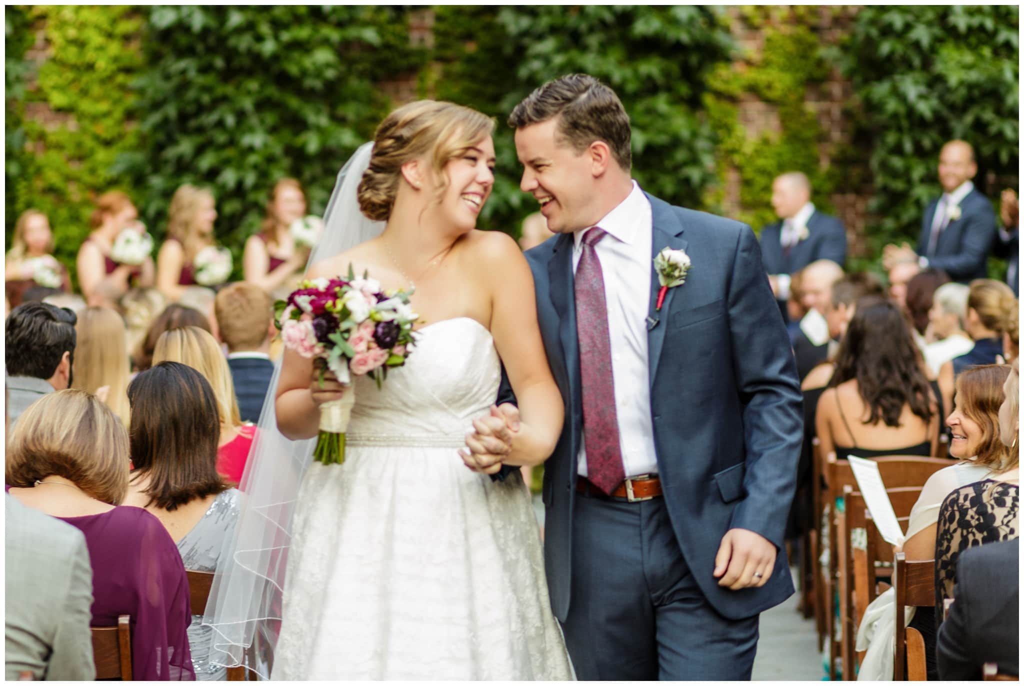 College of Physicians Wedding | Jessica and Andy bounded down the aisle together when they took their first steps as husband and wife.