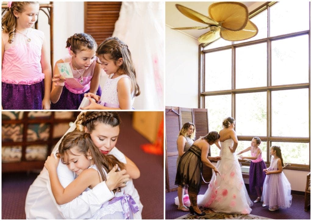 April got ready at the lodge at Felicita Resort with her daughter, sweet moments 