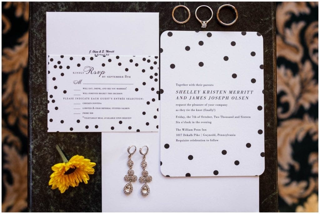 Classic black and white wedding, polka dots, invitations love how the dots make it funky 