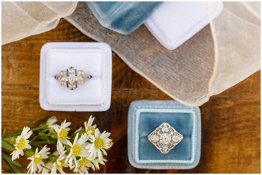 Vintage rings inspiration. family heirloom for gilmore girls styled wedding shoot