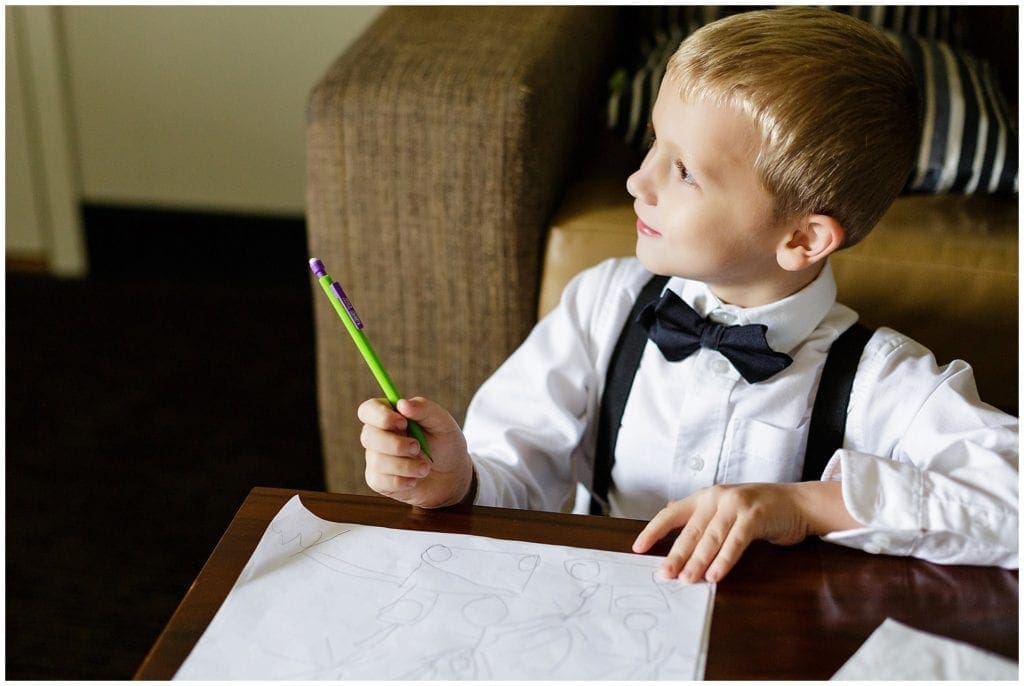 Ring bearer, pre ceremony