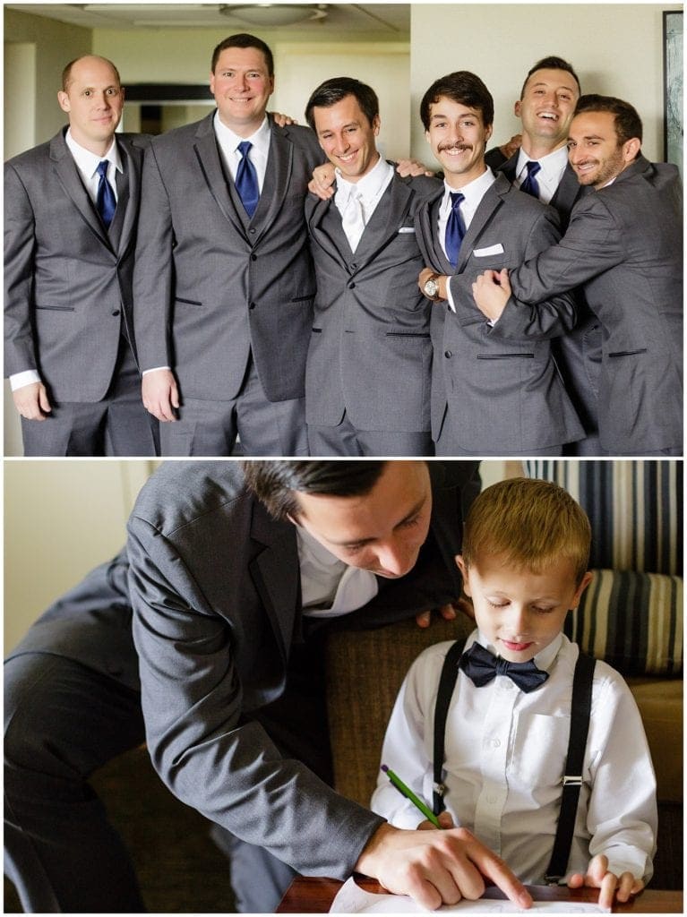 groom, groomsmen, ring bearer