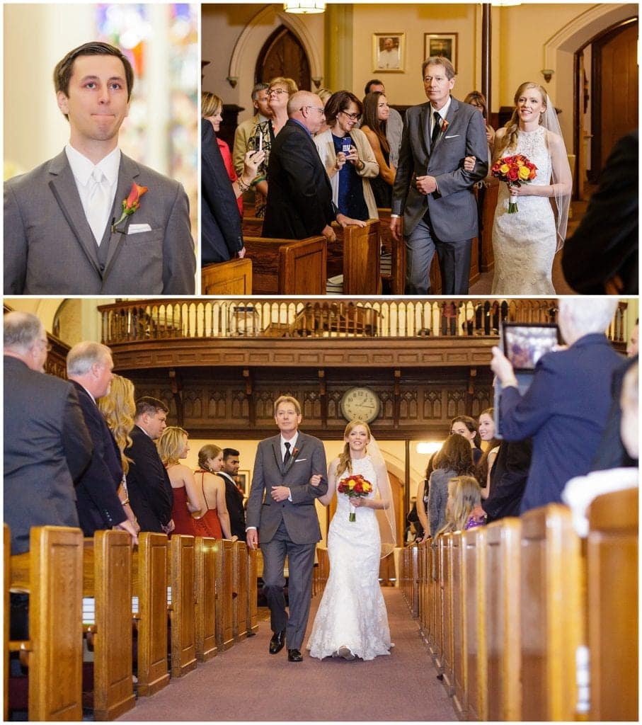 walking down the aisle, ceremony