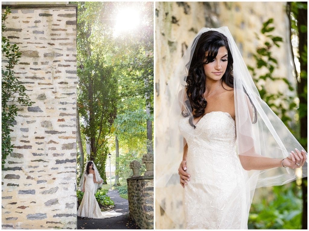 Stunning Rustic Chic bride photos at Huntingdon Valley Country Club 