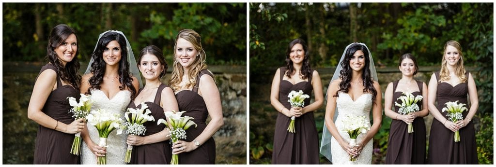 Brown bridesmaid dresses