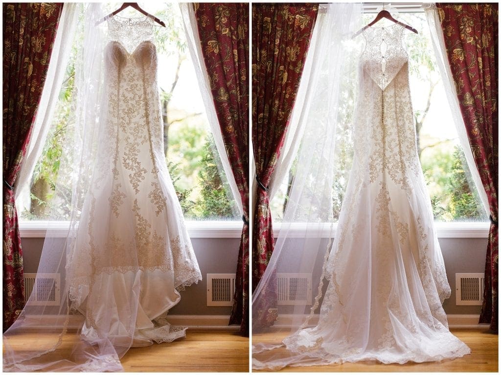 Detail lace of weddings rest, photo. DaVinci Bridal lace wedding gown 