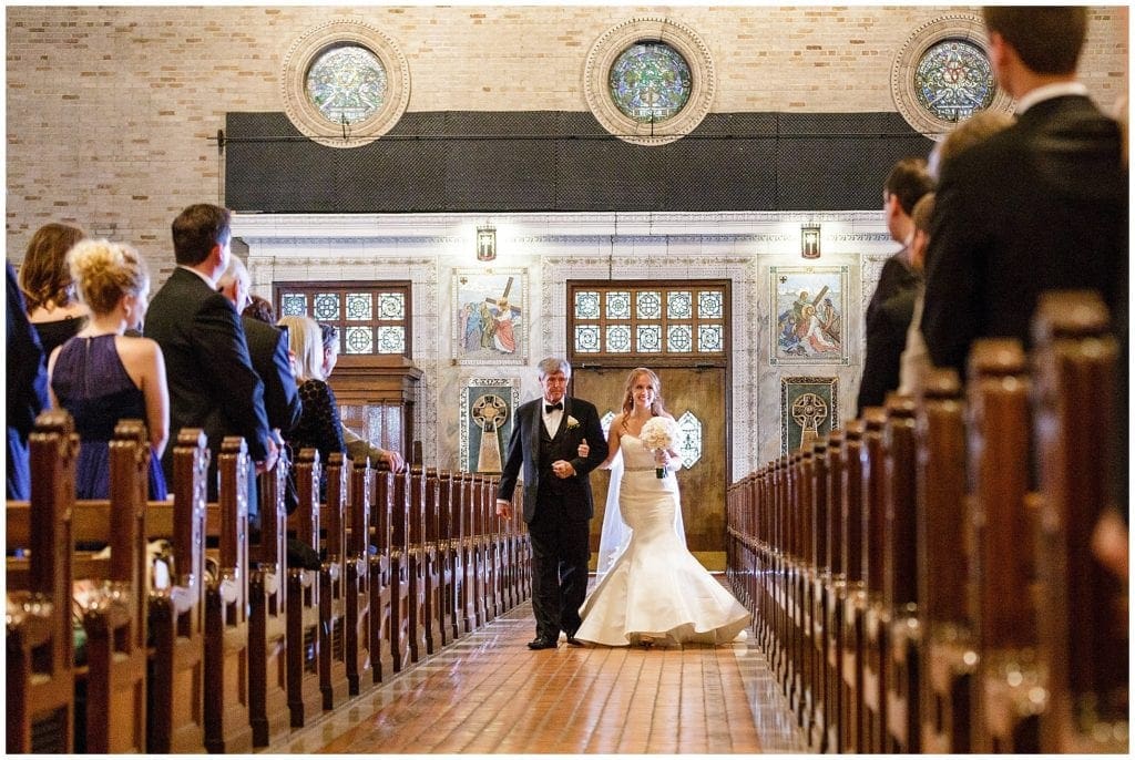 Elegant Irish Catholic wedding ceremony at St. Patrick's Church in Philly 