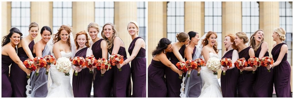 Philly bridal party photo locations 