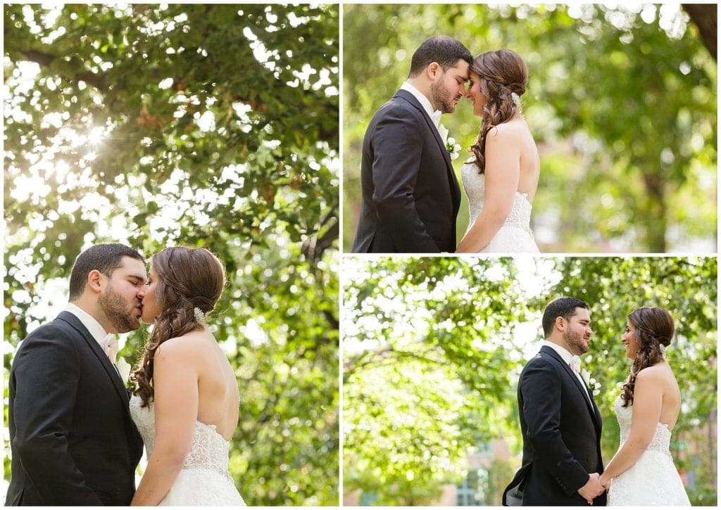 Gorgeous photos of bride and groom outdoors in Philadelphia - wedding at Vie 