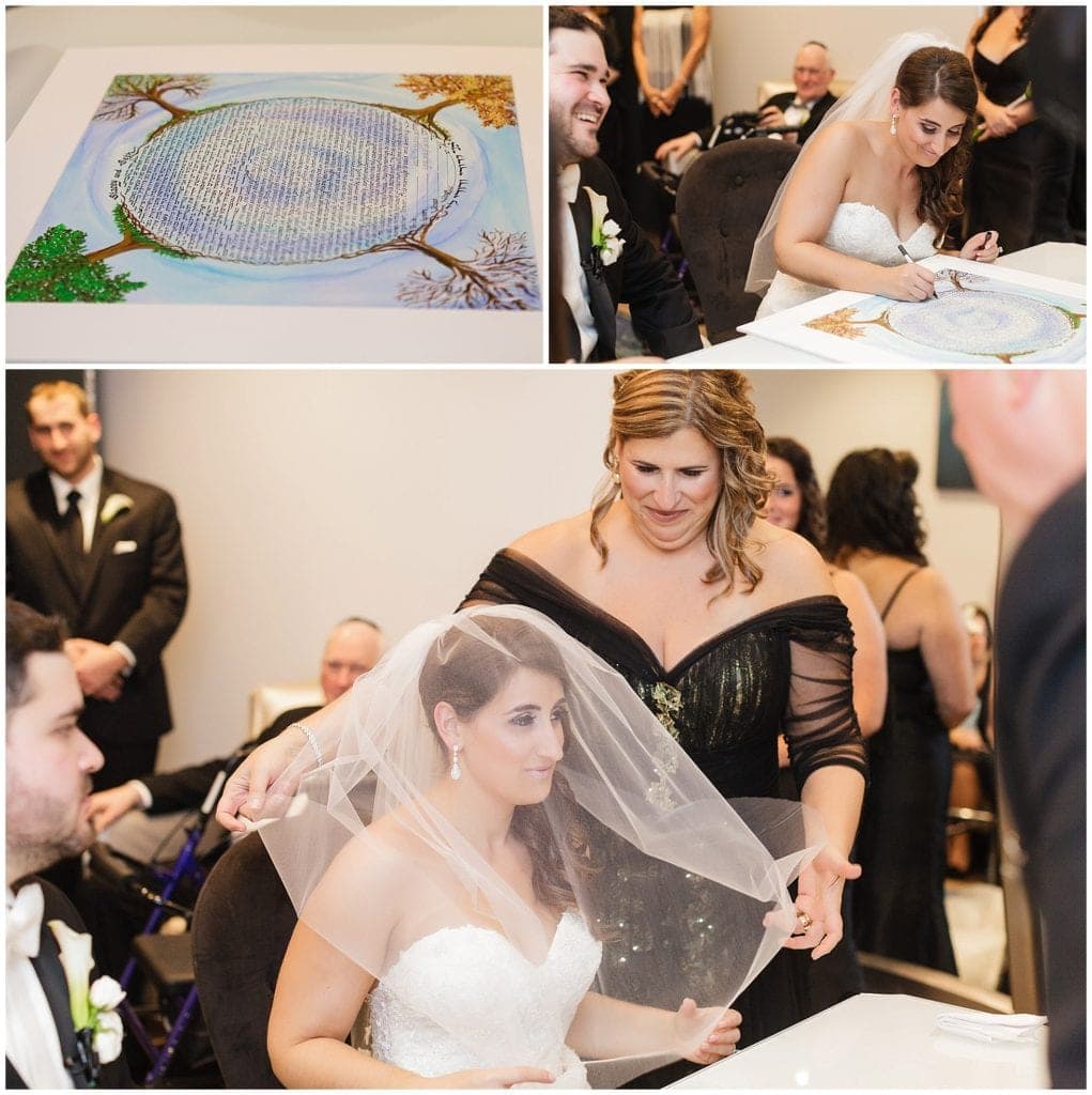 ketubah signing Cescaphe wedding ceremony 