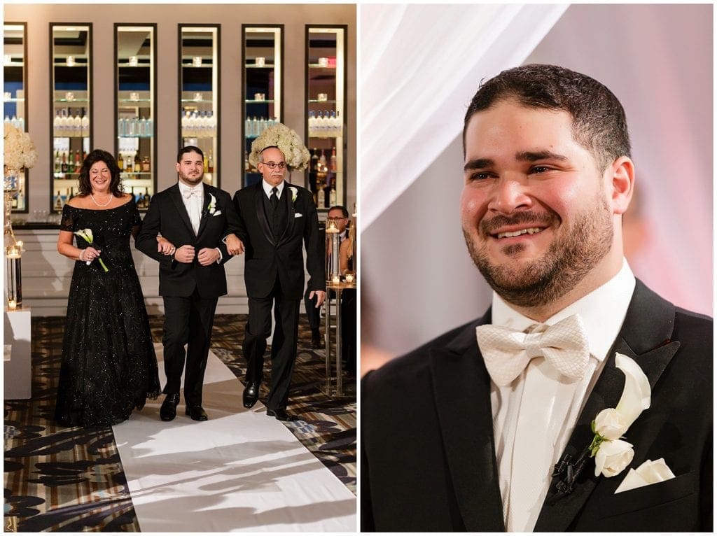 emotional groom during his Jewish ceremony in Philly at Vie 