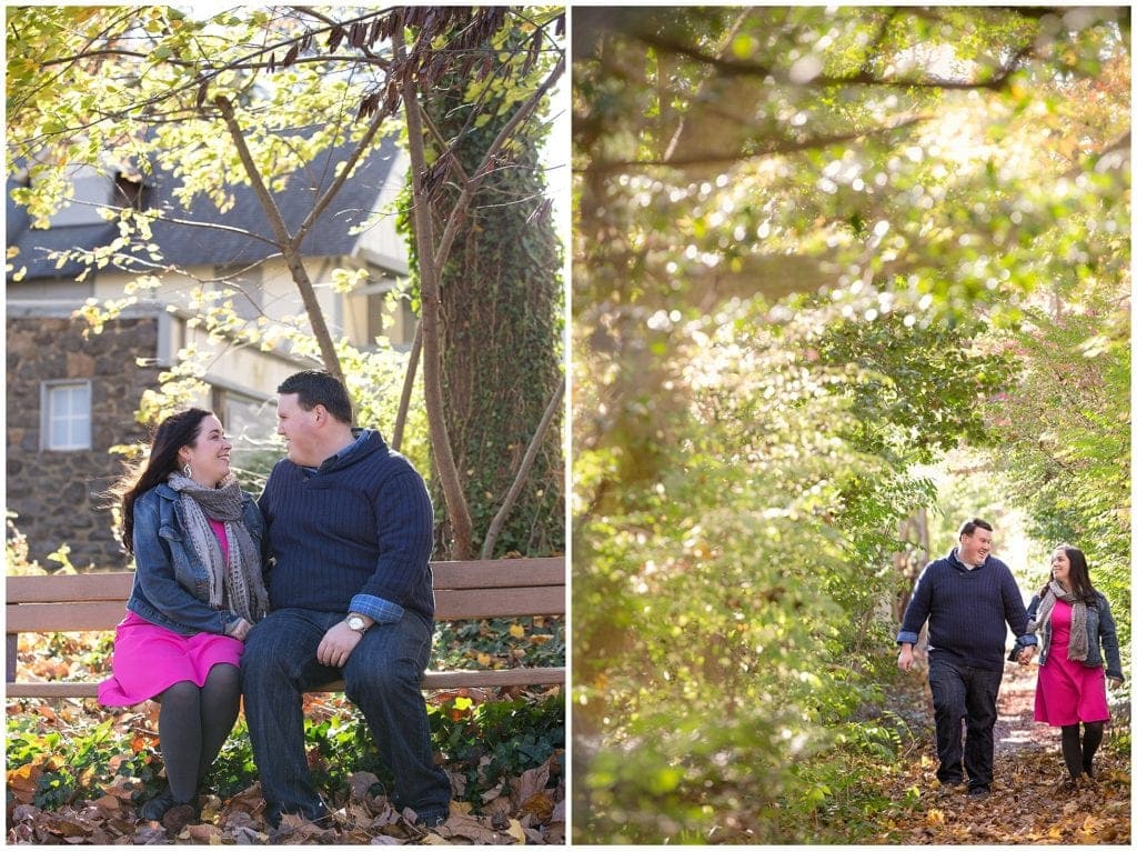 Fall engagement portraits in Arden Delaware by Ashley Gerrity 